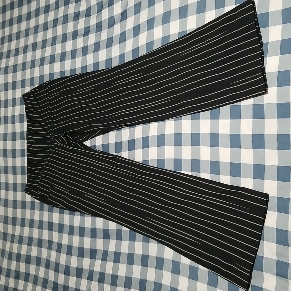 POLECI MADE IN USA BLACK AND WHITE STRIPE PANTS - Picture 2 of 16